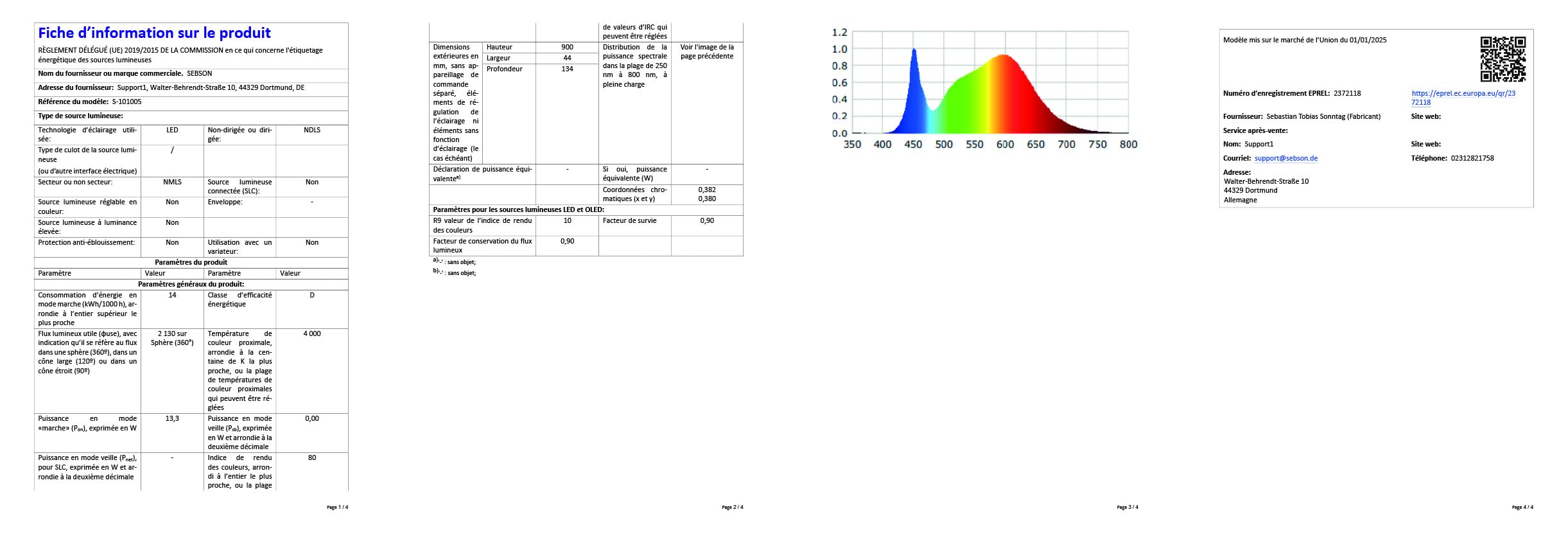 SEBSON® LED Lampada da Specchio per Bagno 90cm, IP44, Lampada Morsetto + Armadio, Bianco Neutro 4000K, 15W, 1300lm - 900x98x44mm