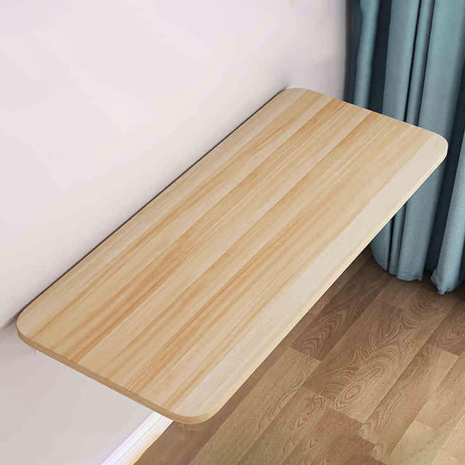 Table pliante murale cuisine solution petit espace bois suspendu