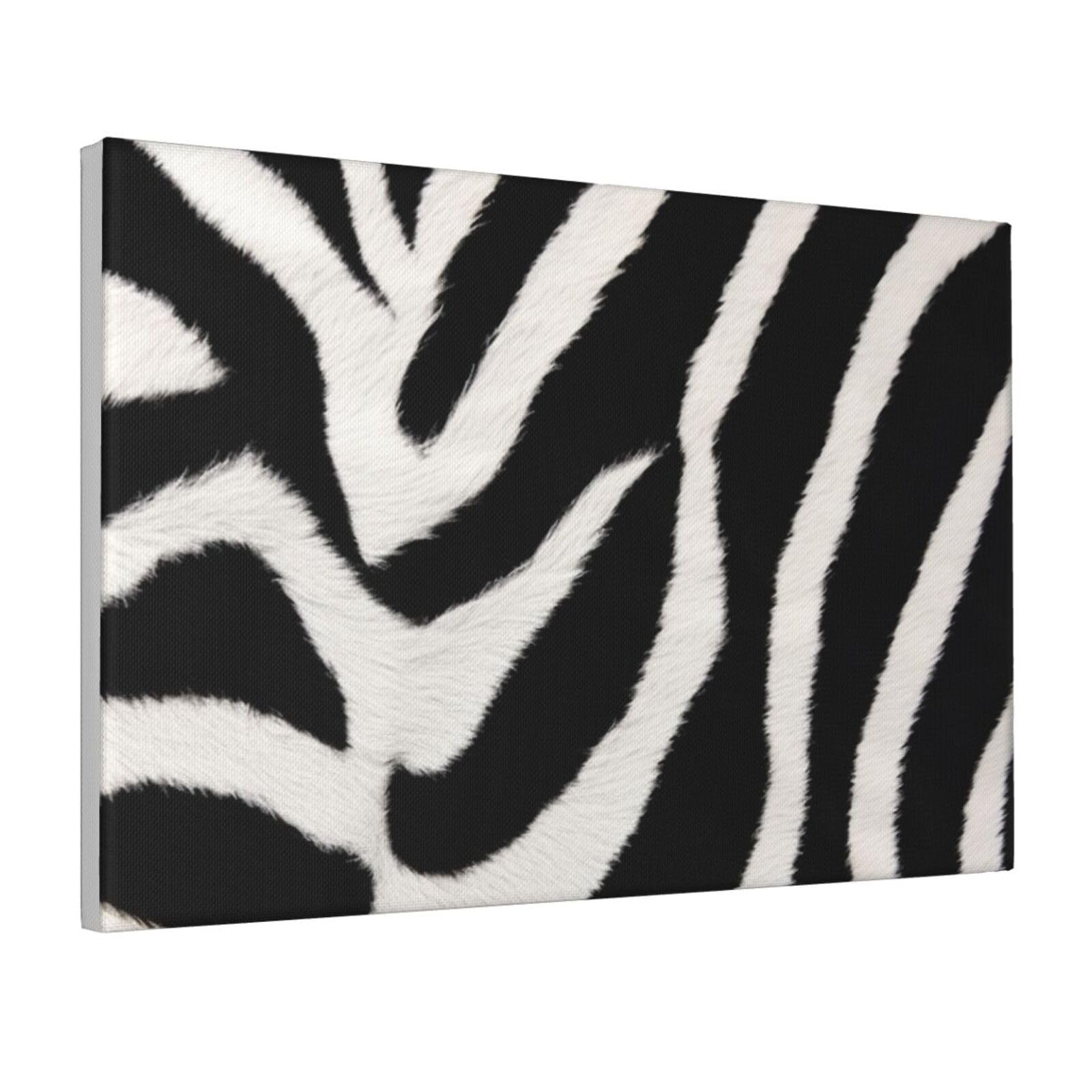 Framed Wall Art for Living Room Art Work, Zebra Animal Picture Prints Modern Office Wall Paintings Poster Aesthetic Wall Decorations for Home Decor Ready To Hang 8"x12"