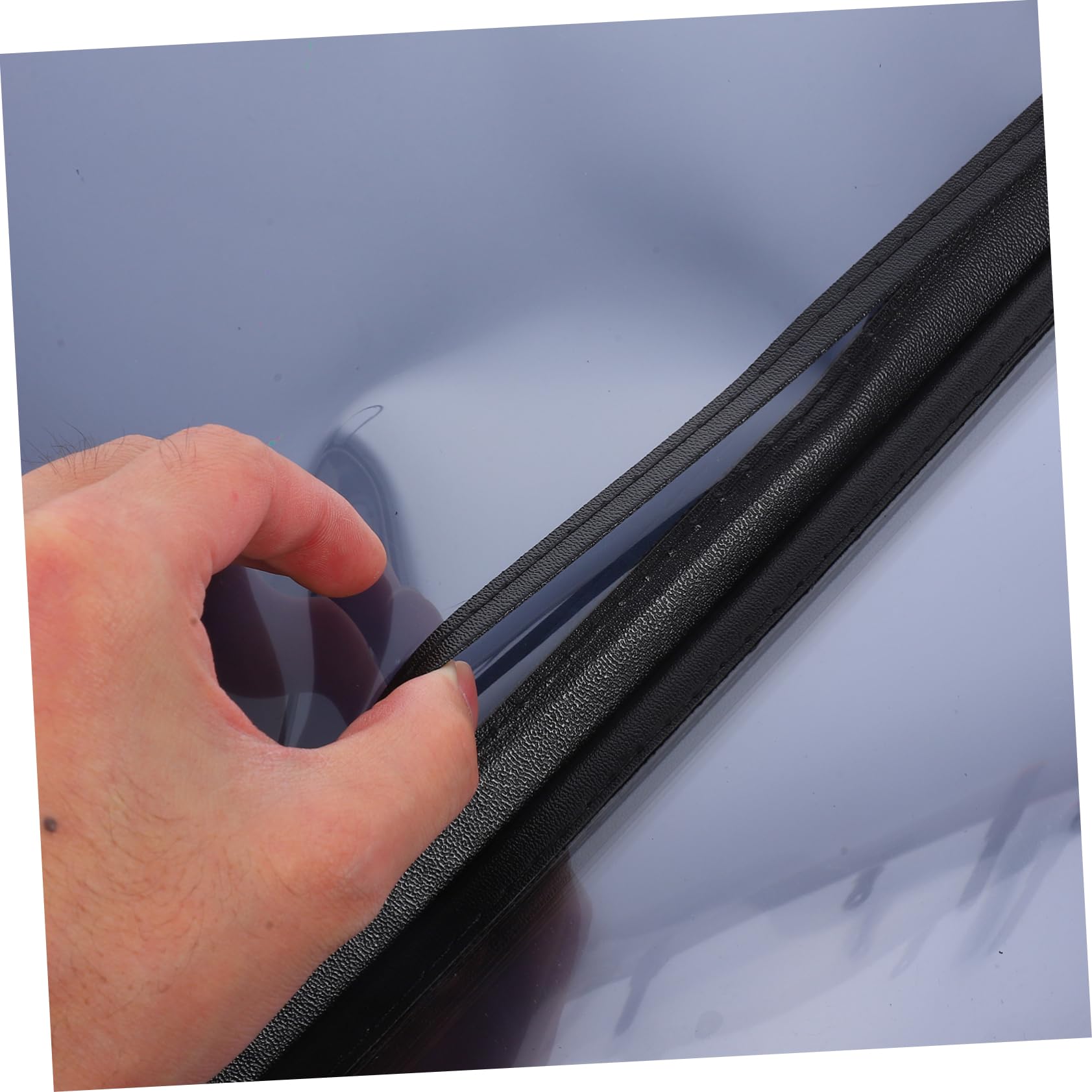 Portamenús para Restaurante de 2 Piezas, 4 Páginas, Pu Pvc Azul | Fundas Transparentes, Reutilizable y Fácil de Limpiar, Uso Versátil en Bares y Restaurantes