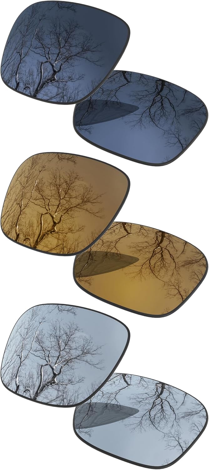 Set of 3 Polarized Replacement Lenses for Oakley Holbrook OO9102 Pack