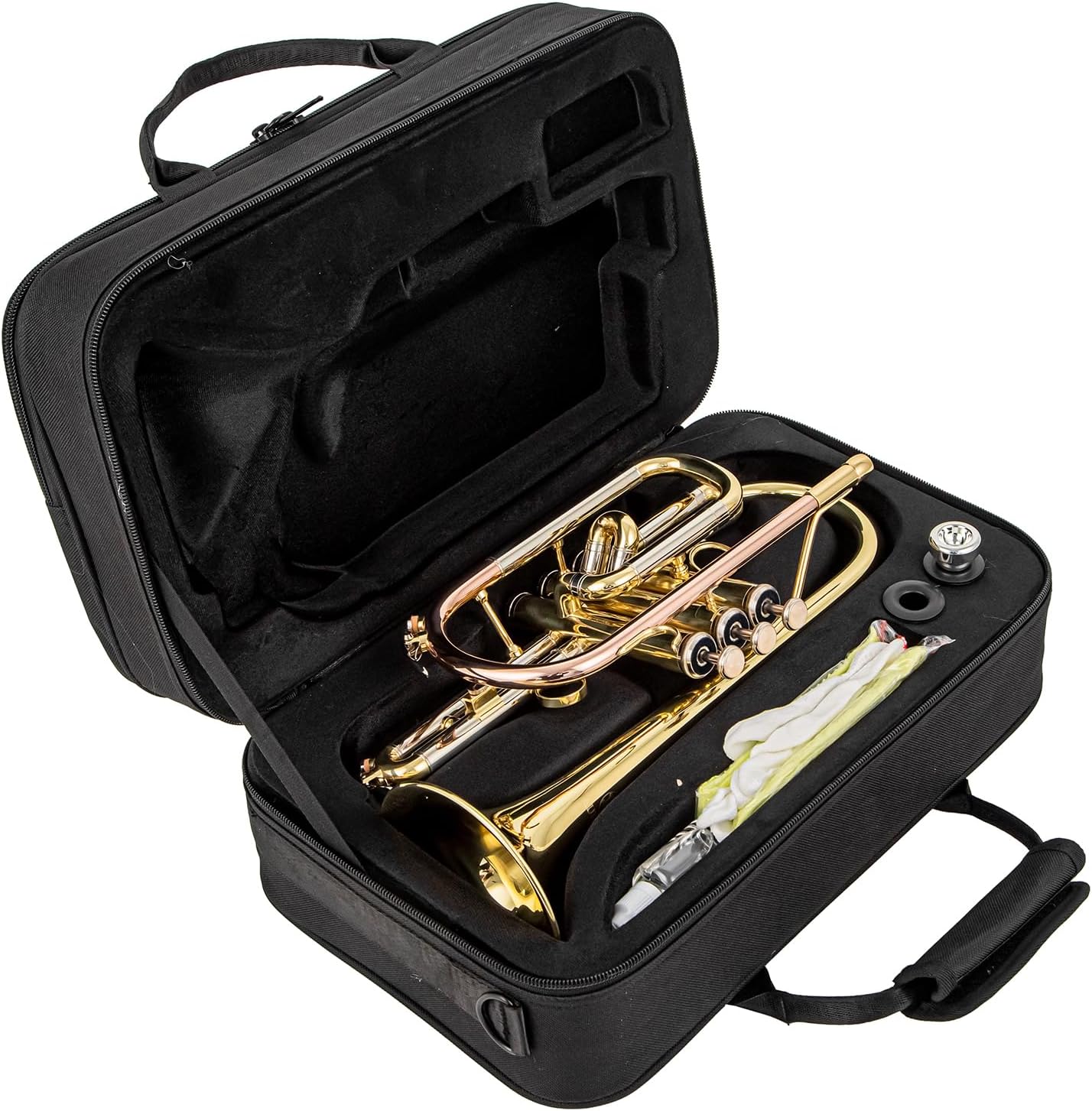 aurousus bb cornet acr 8330 for beginners intermediate players stainless steel valves ml bore gold brass leadpipe 120mm bell lacquered lightweight durable