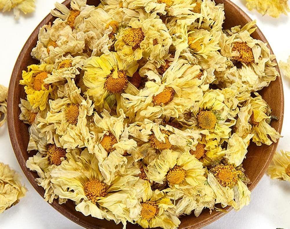 Greenlike DRIED CHRYSANTHEMUM Wild Cbrysanthemum Flower 6oz 白菊花 菊花茶 杭菊花 - Image 3
