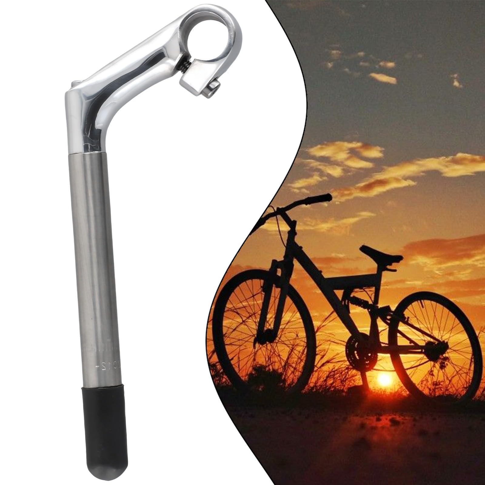 Potence De Vélo Style Federkiel – 22,2 Mm / 25,4 Mm X 100 Mm – Pour Guidon Fixe Vélo Rétro