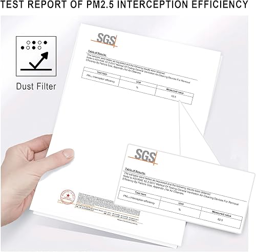 Miniatura 3 de NICETOWN Sound Barrier Cortinas 100% opacas con pestaña trasera de 95 pulgadas, partículas transportadas por el aire, polvo, humo, contaminación,