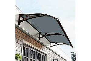 60 x 120cm Door Awning Sun Shutter, UV, Rain and Snow Protection (48" wide)