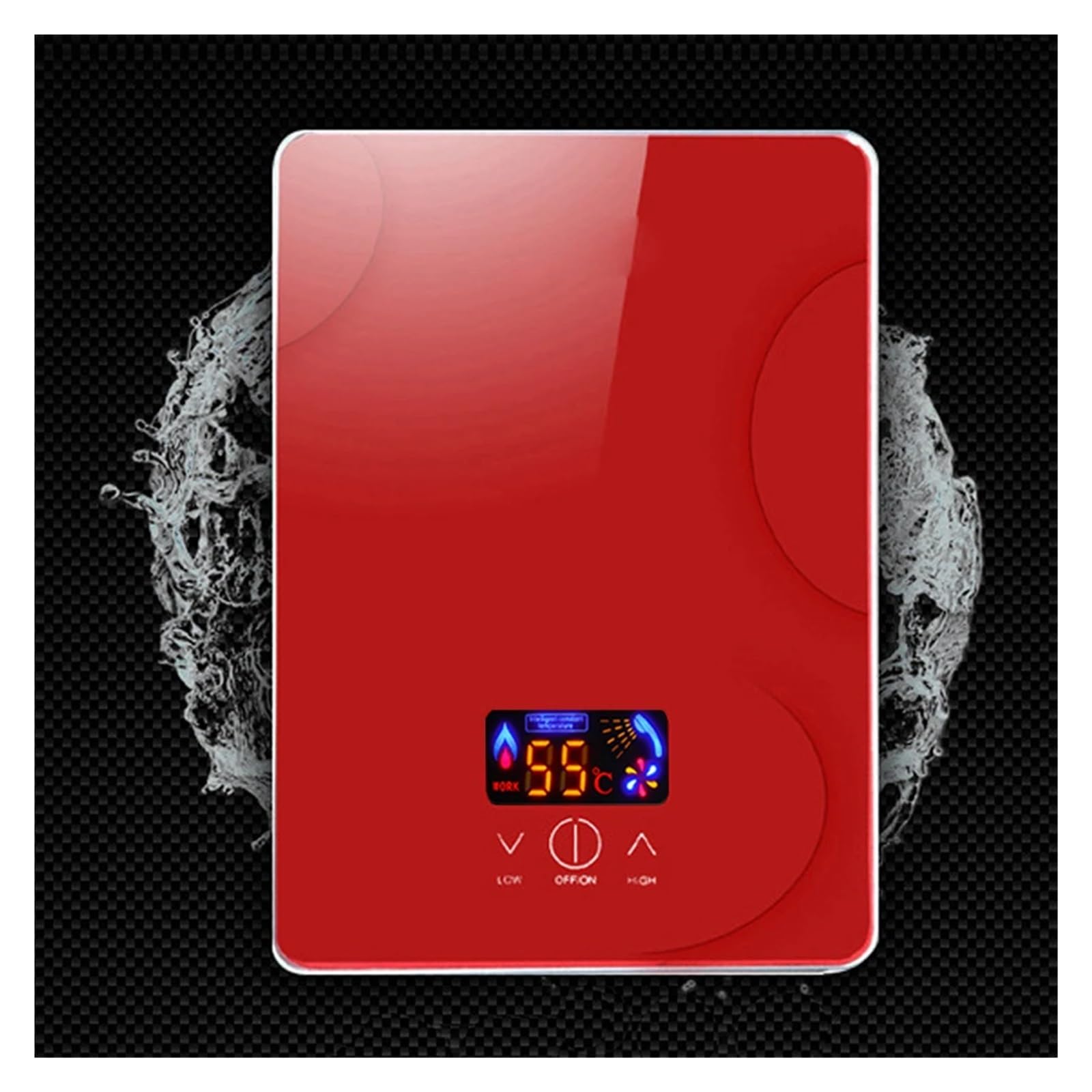 Scaldabagno Elettrico Senza Serbatoio For Acqua Calda Istantanea Da 6500 W Con Soffione Doccia 55 ℃ Kit For Bagno Veloce E Comodo