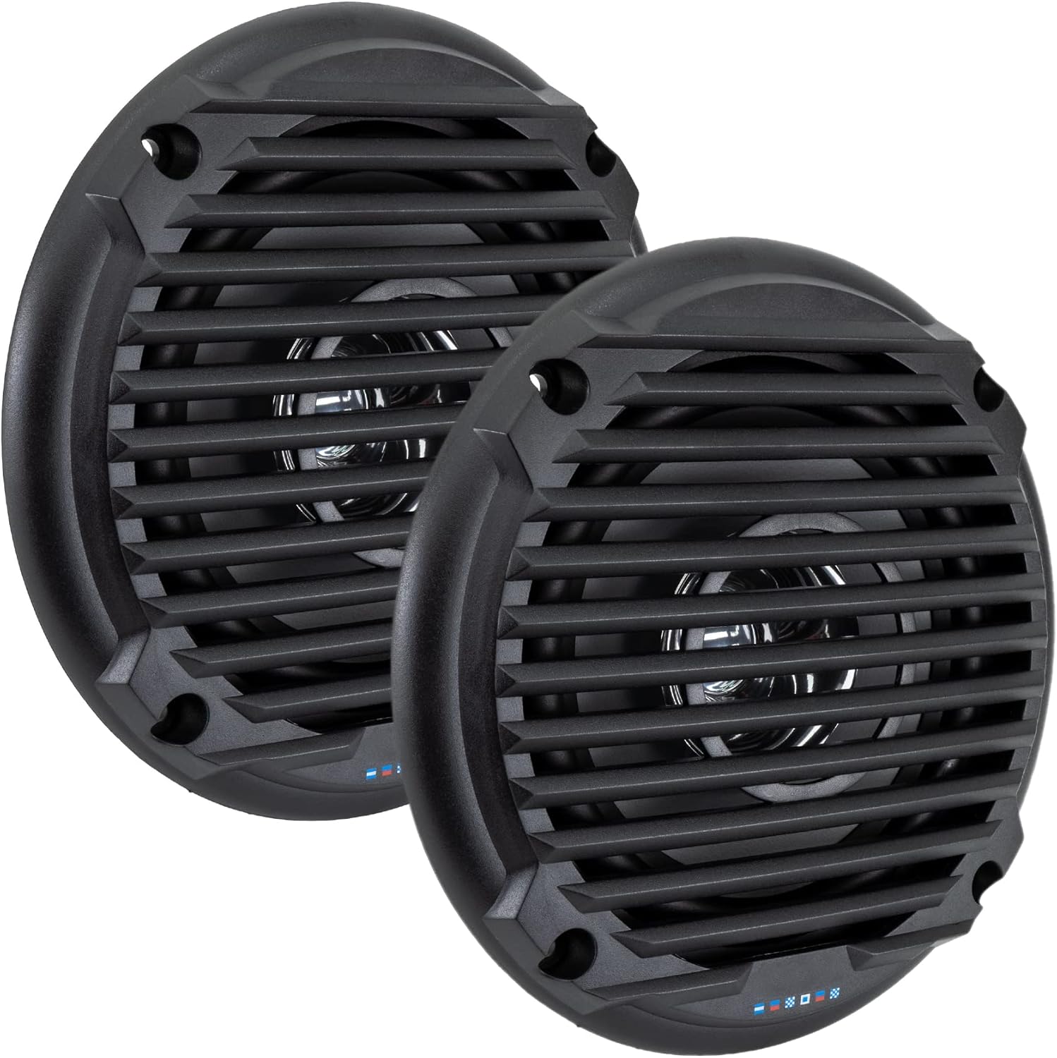 RecPro RV Speakers | Dual Cone Style Speaker | 5.25" Diameter | 1.5" Mounting Depth | White| 2-Pack (White)