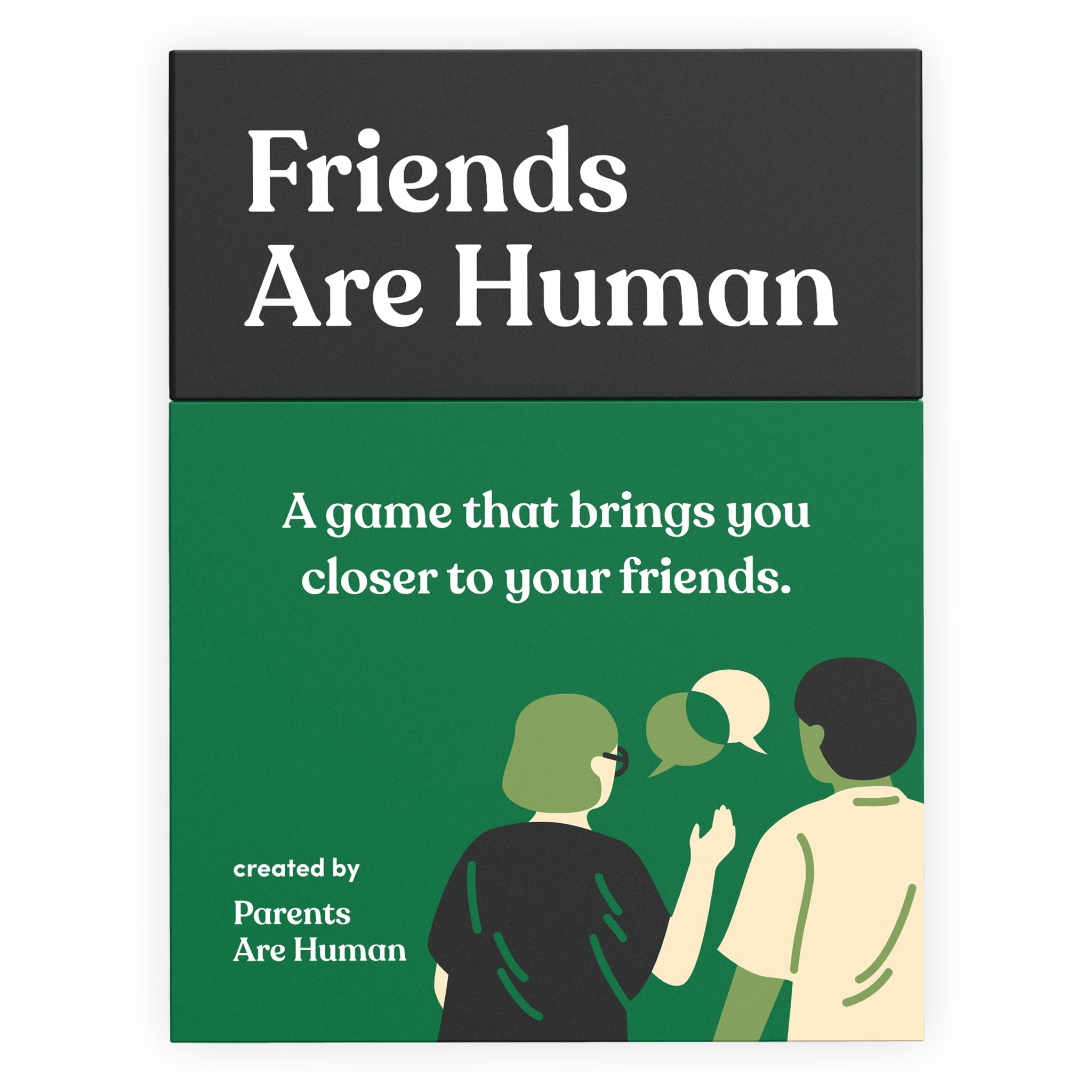 Friends are Human | 140 Conversation Cards to Help Deepen Friend Relationships | Card Game for Bonding & Communication | Therapy for Adults | from The Makers of Parents Are Human