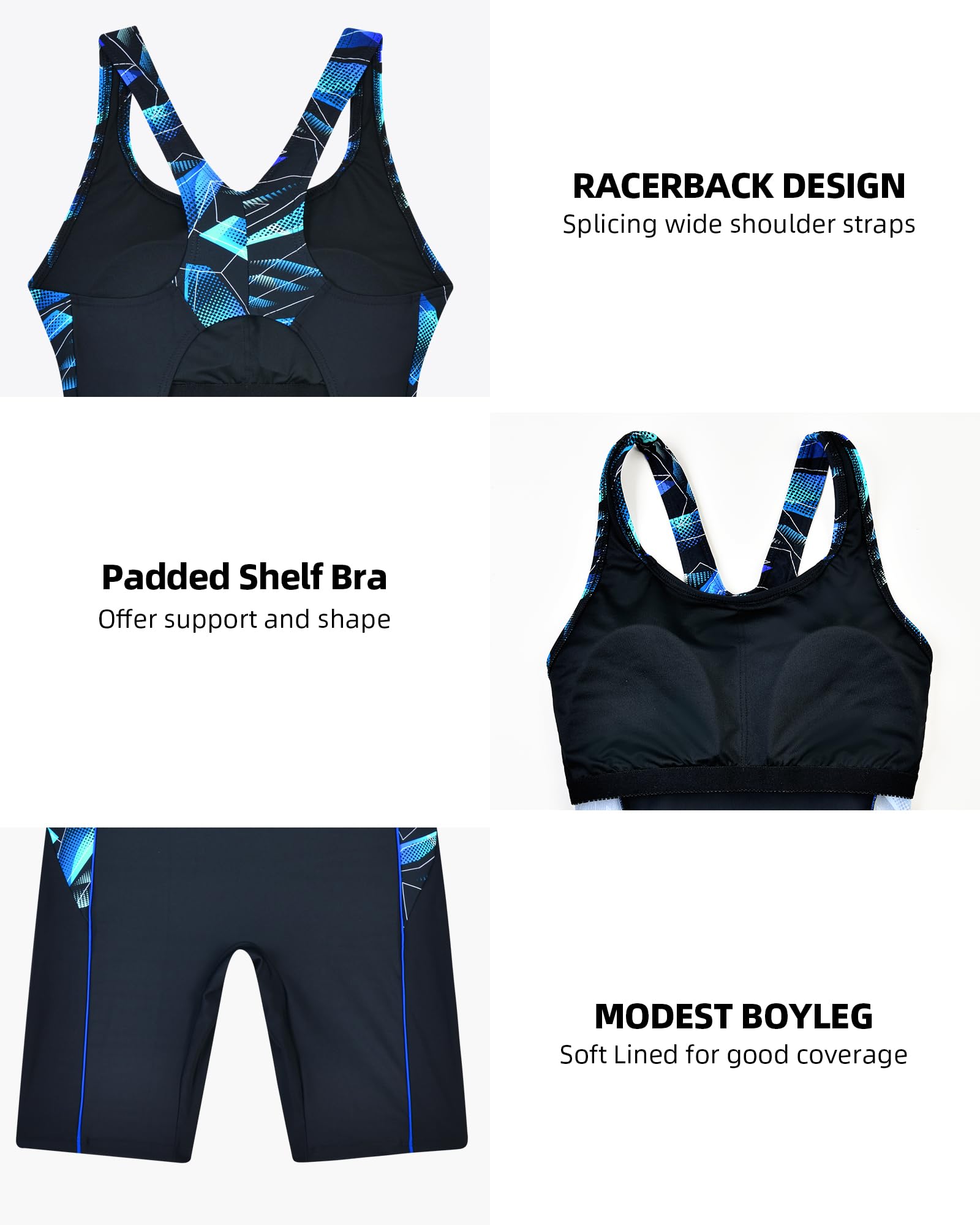 Traje de baño de una Pieza para Mujer, Traje de baño de Espalda Cruzada para Mujer, Traje de baño
