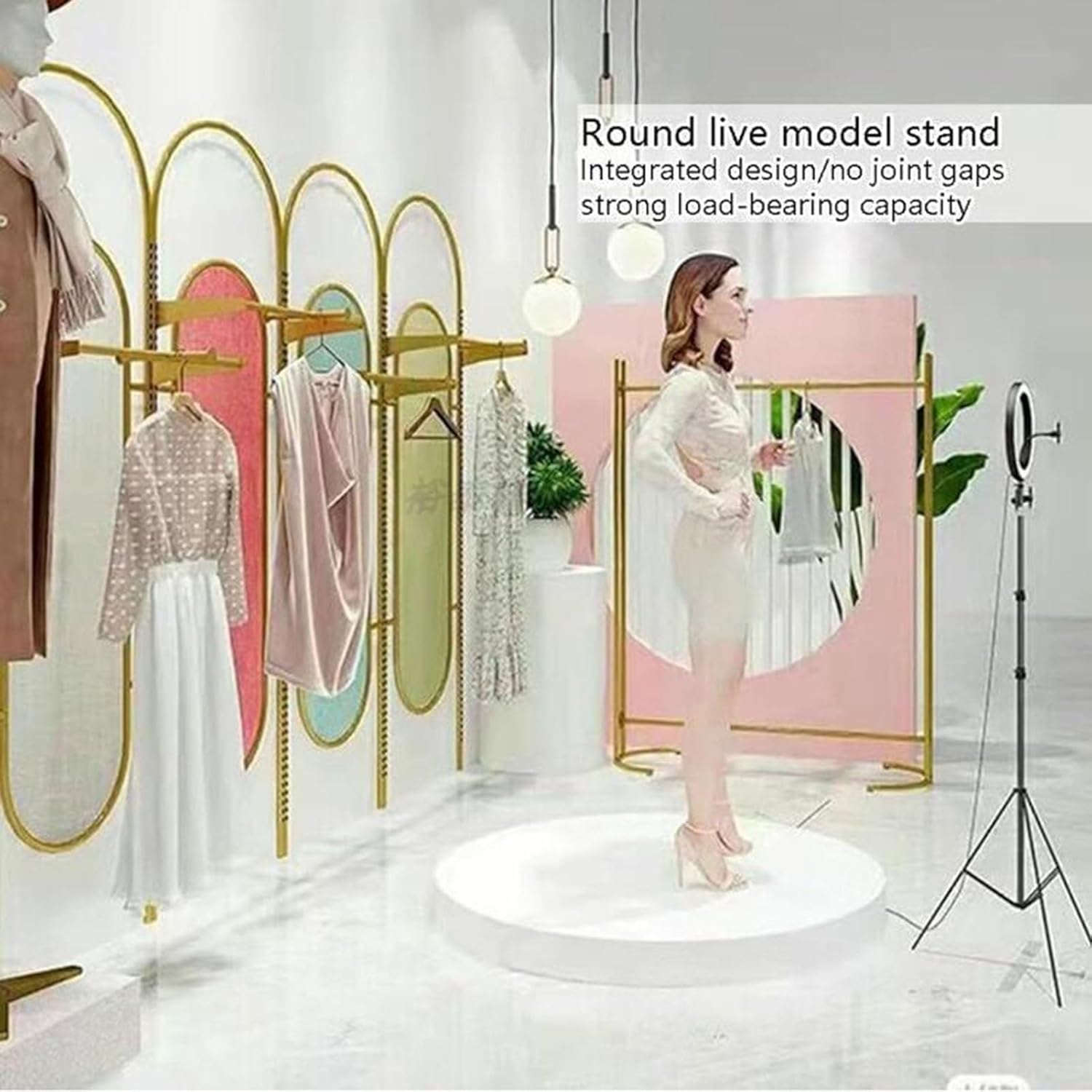 ラウンドディスプレイ台座スタンド衣料品店、イベント装飾ディスプレイ台座スタンド、ブライダルショップライザーマネキンプラットフォームベ イベント装飾  ディスプレイベース、ブライダルショップラウンドディスプレイプラットフォーム、ブライダルショップ用 ... 丸型ディスプレイ台座スタンド、ブライダルショップ用プラットフォームベース、マネキン用ディスプレイライザー、衣料品店ブティック用ディス