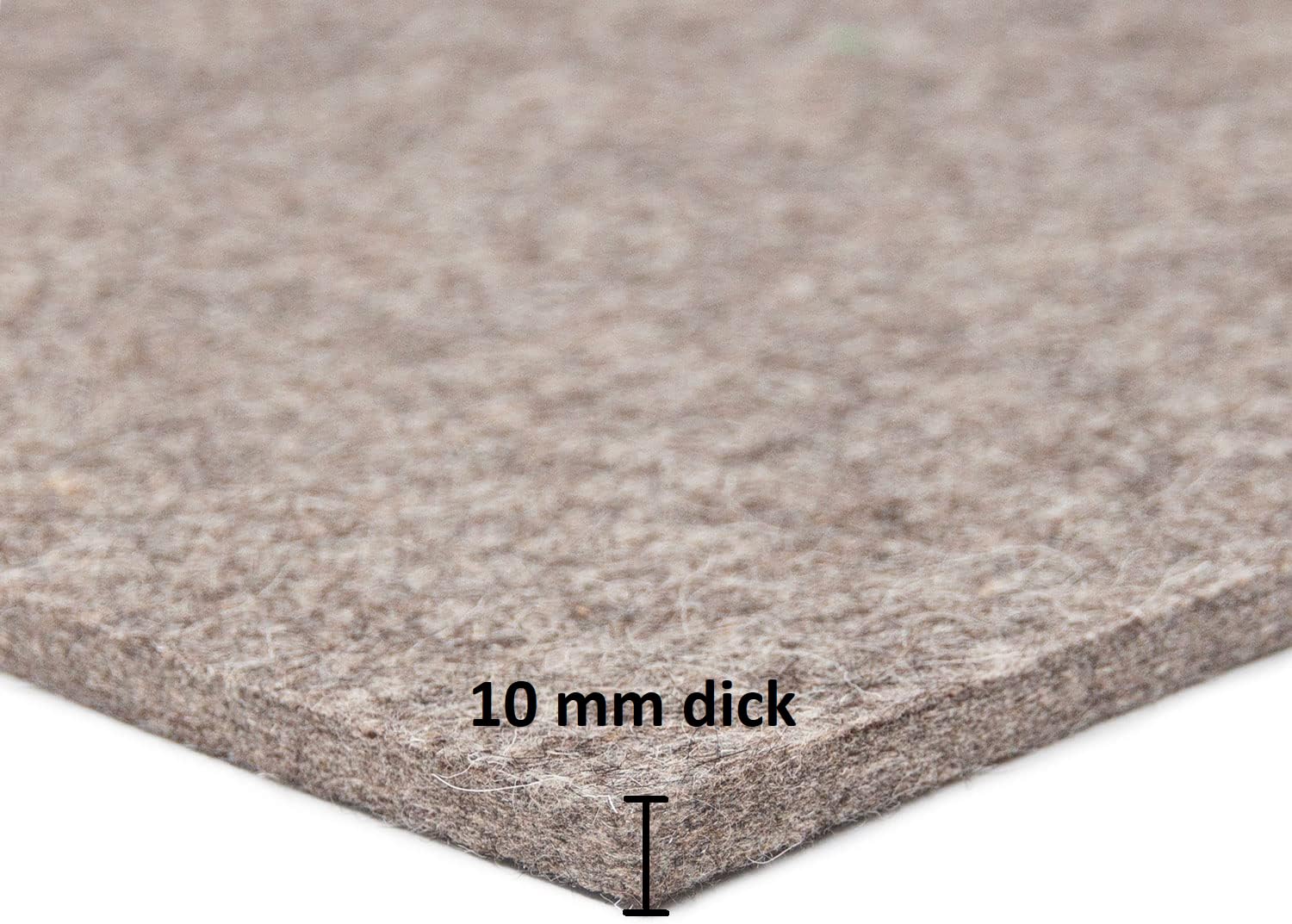 Demi-tampon Feutre De Laine Equipe – Large (23), épais 15 Mm, Gris, Occasion