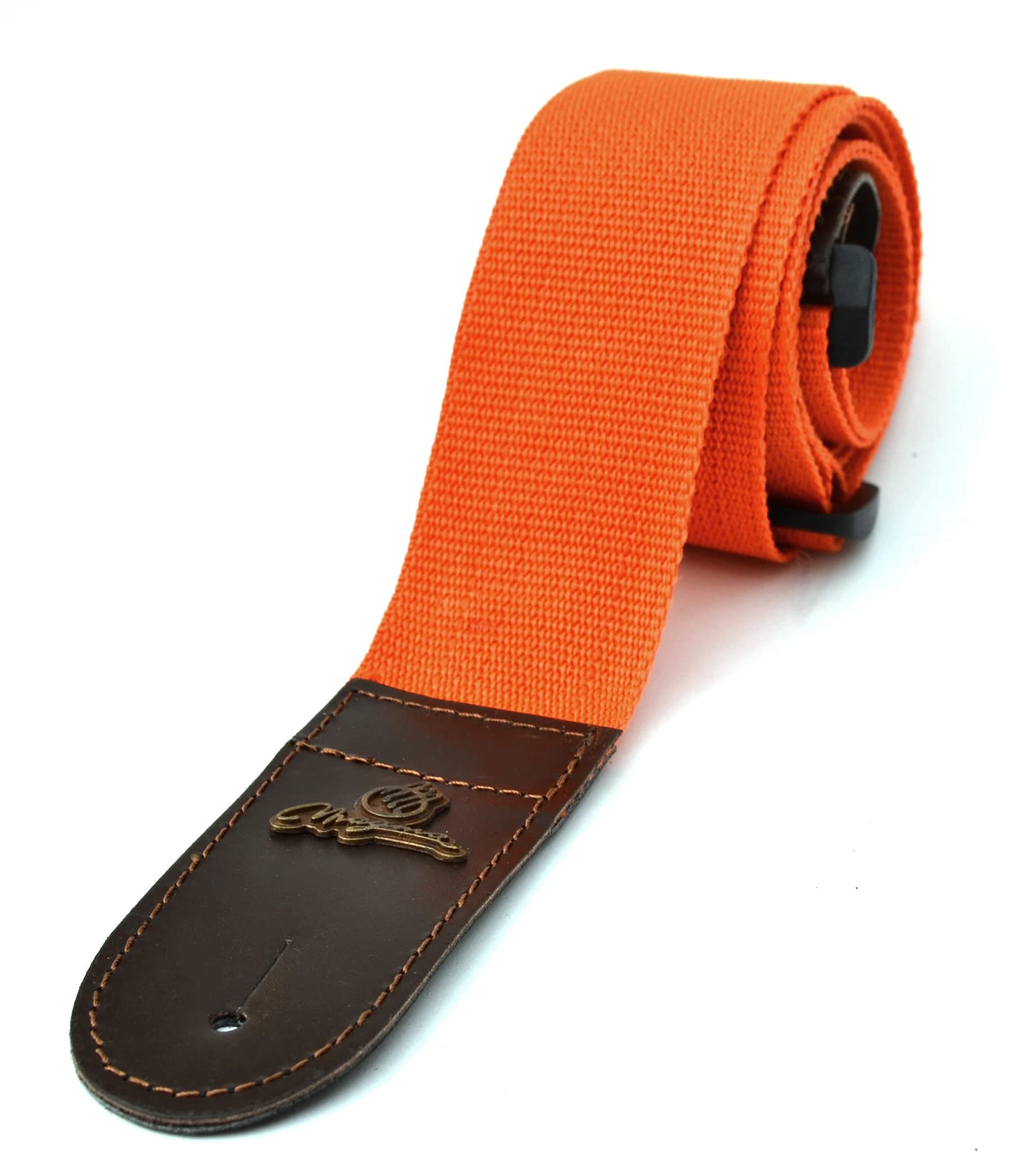 MAGMA Leathers - Correa de guitarra de polipropileno suave de 5 cm con extremos de cuero