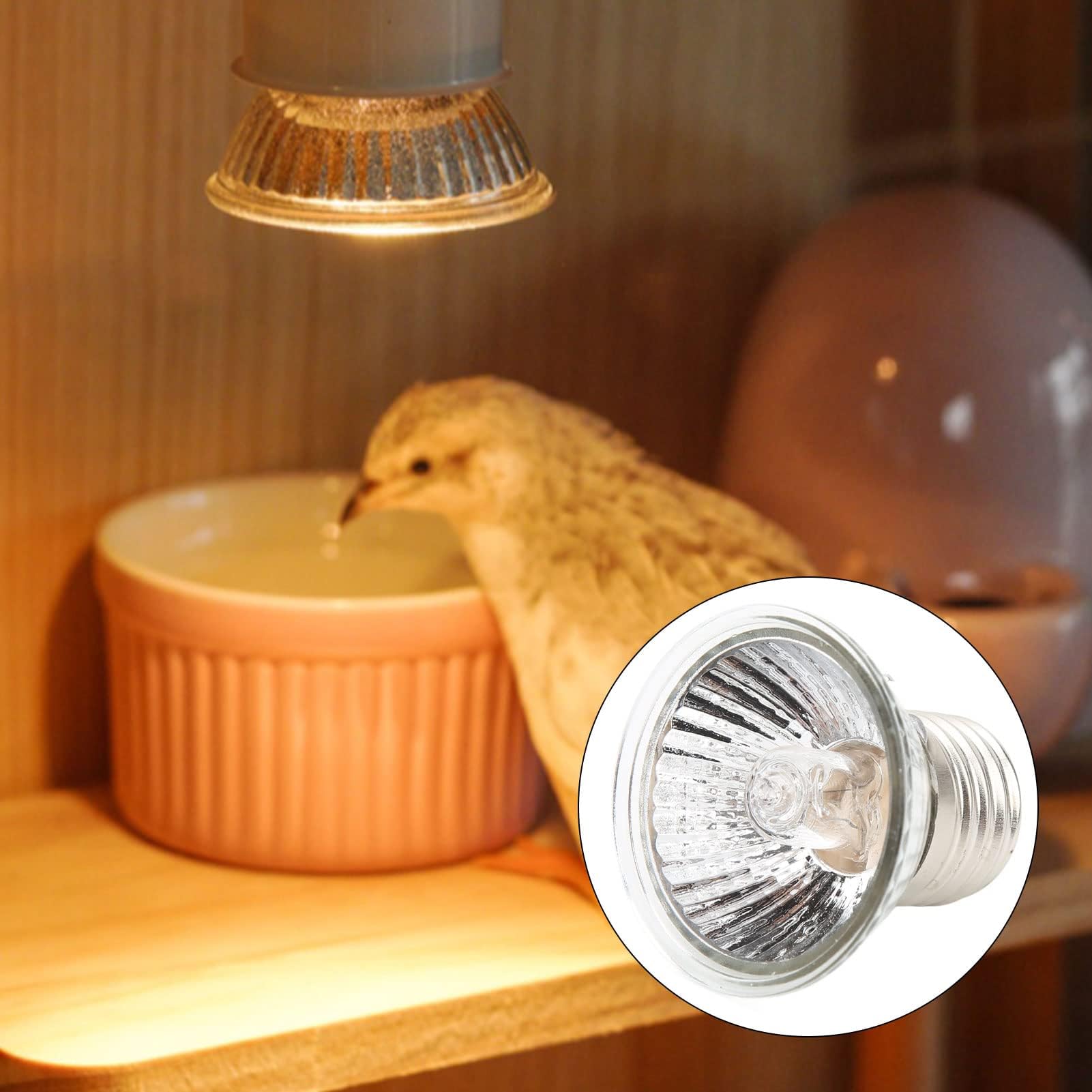 4 Sztuki żarówek UVA i UVB, 50 W Ciepła i światła dla Gadów i Płazów W Zbiornikach, Terrariach i Klatkach, Współpracuje z Różnymi Oprawami Lampowymi (50 W)