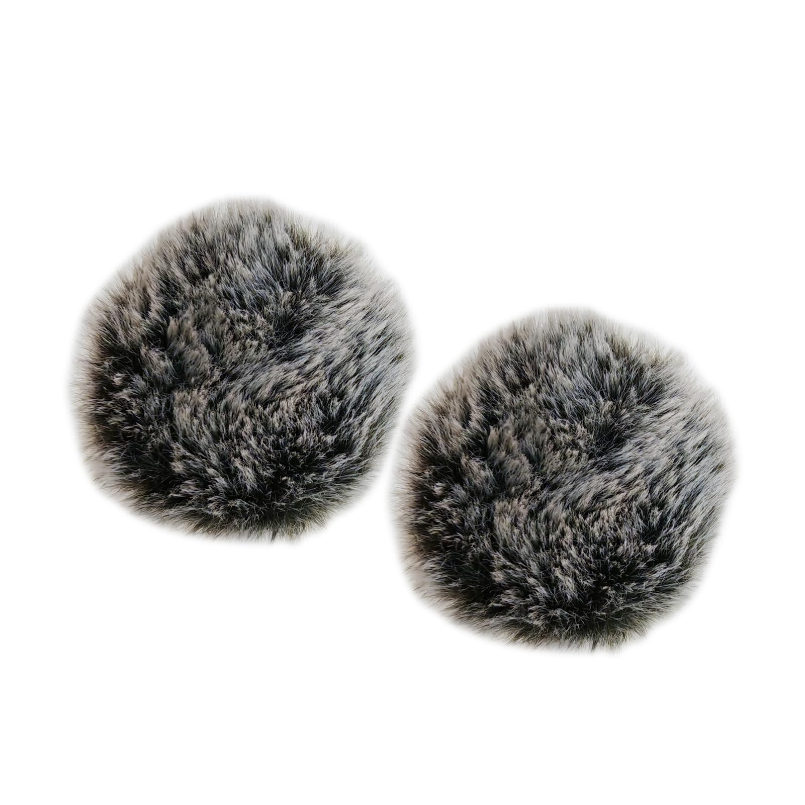SDUMY Compatible with Hollyland M2 Wireless Microphone Windproof Cover, Plush Microphone Windproof Cover, 2-Piece Set