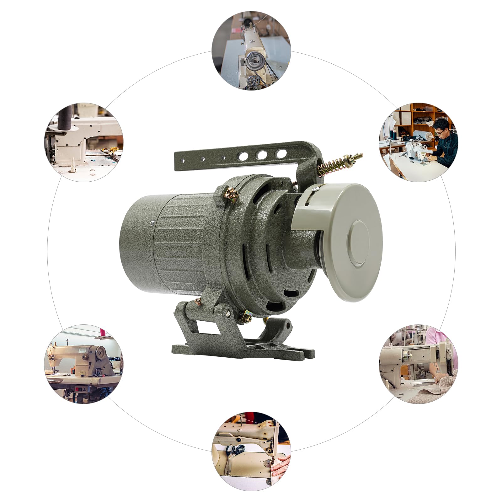Motore per macchina da cucire, Motore per macchina da cucire 750 W Servomotore silenzioso senza spazzole per macchina da cucire 750 W 7 N.m per industriale, domestico, a testa alta, a doppio