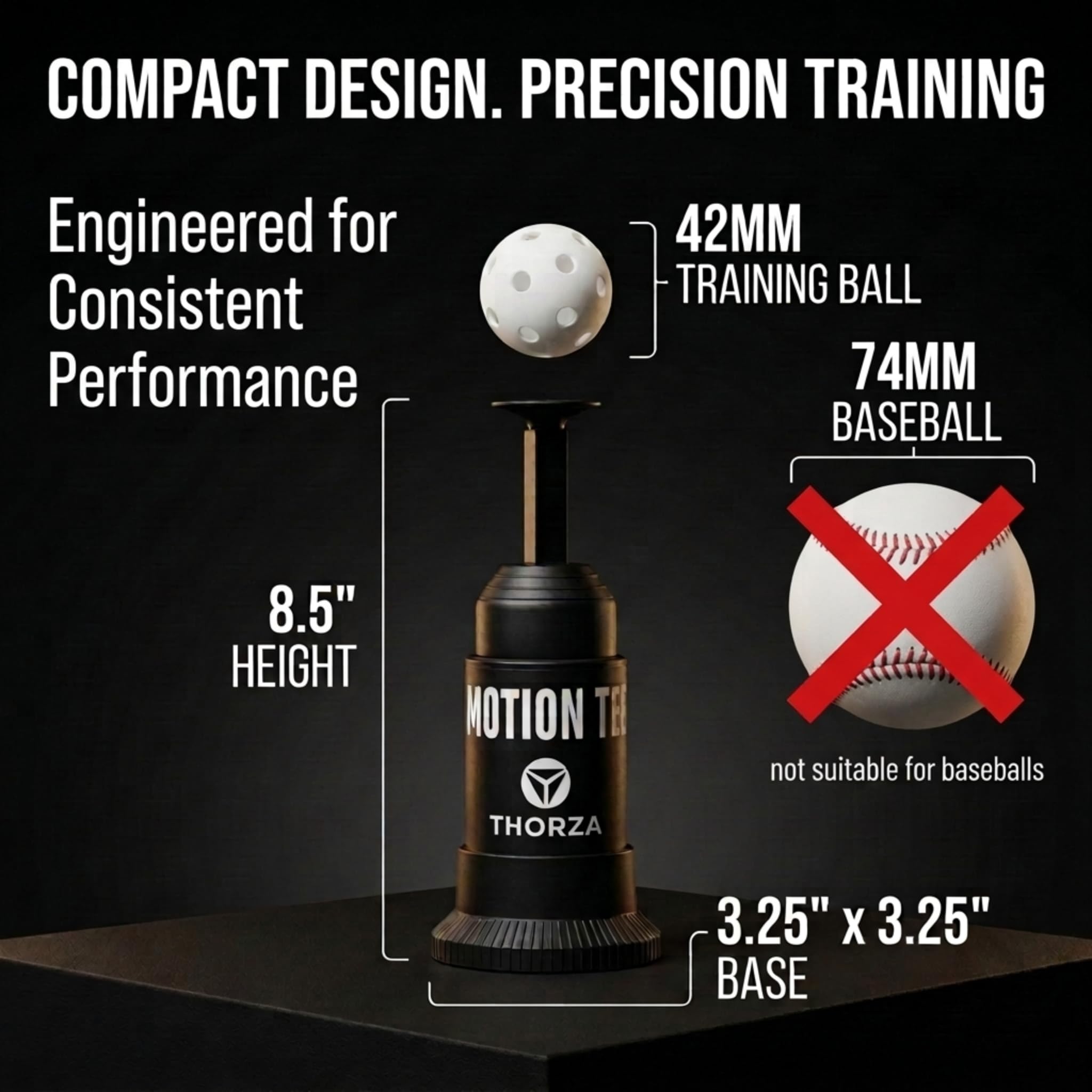 Amazon.com : Thorza Motion Tee – Solo Wiffle Training System for