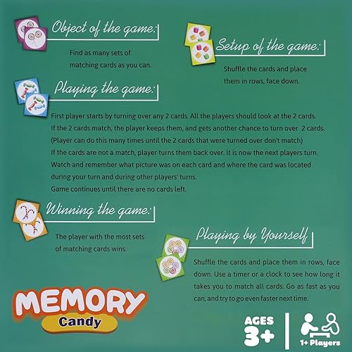 Miniatura 3 de Point Games Juego de memoria para niños, juegos de cartas a juego, tarjetas flash, juguetes educativos, aprendizaje preescolar, regalo de cumpleaños