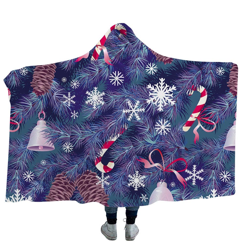 Couverture de Noël haut de gamme manteau épais peint à la main pour intérieur élégant
