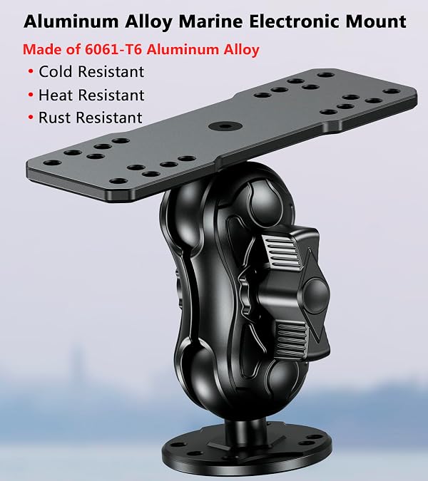 VAZESWIN 1.5" Ball Aluminum Alloy Fish Finder Mount with 3.5" Short Arm by VAZESWIN - Used condition - Image 2
