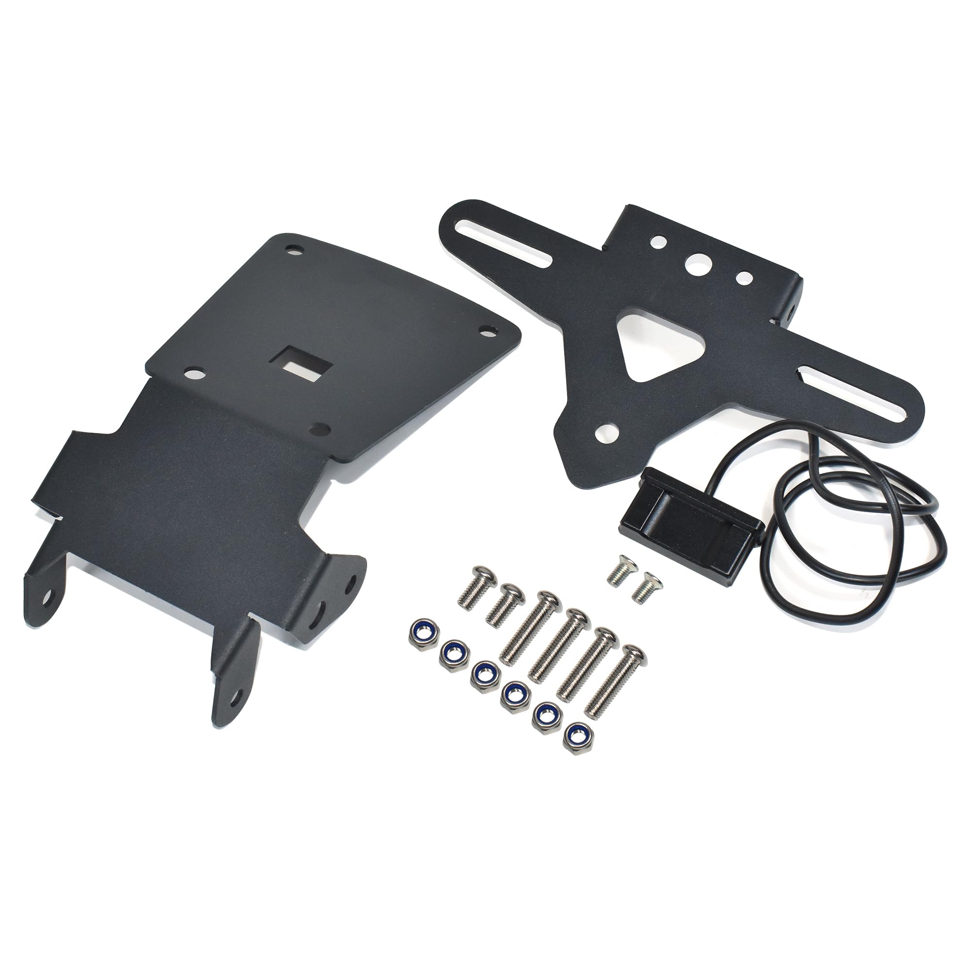 Kit Porta Targa Compatibile con Triumph Speed 400 Scrambler 400X 2024 2025, Realizzato in acciaio inossidabile