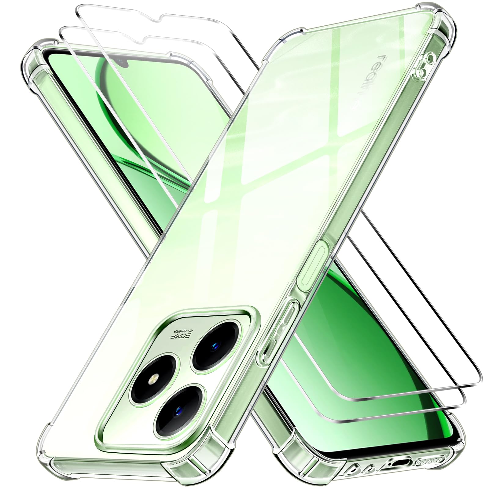 iVoler Cover per Realme 14 Pro 5G, [Protezione Antiurto di Grado Militare] Custodia Sottile Morbida in Silicone TPU Anti-Impronte Anti-Graffio Protettiva Case, Nero