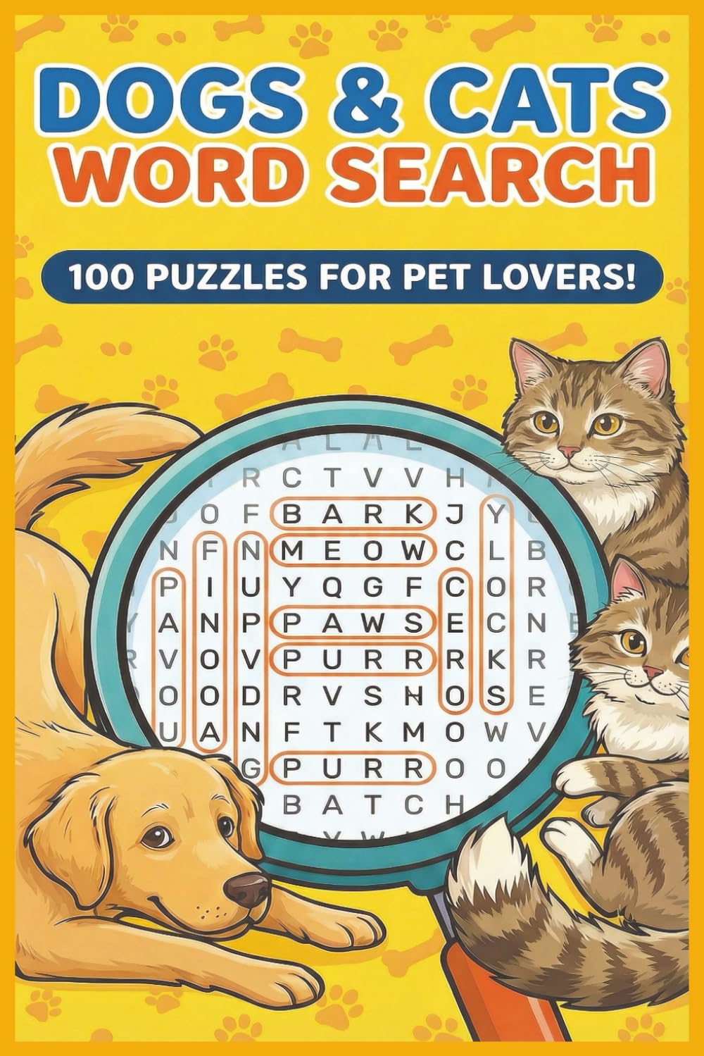 Dogs and Cats Word Search: 2000 Words