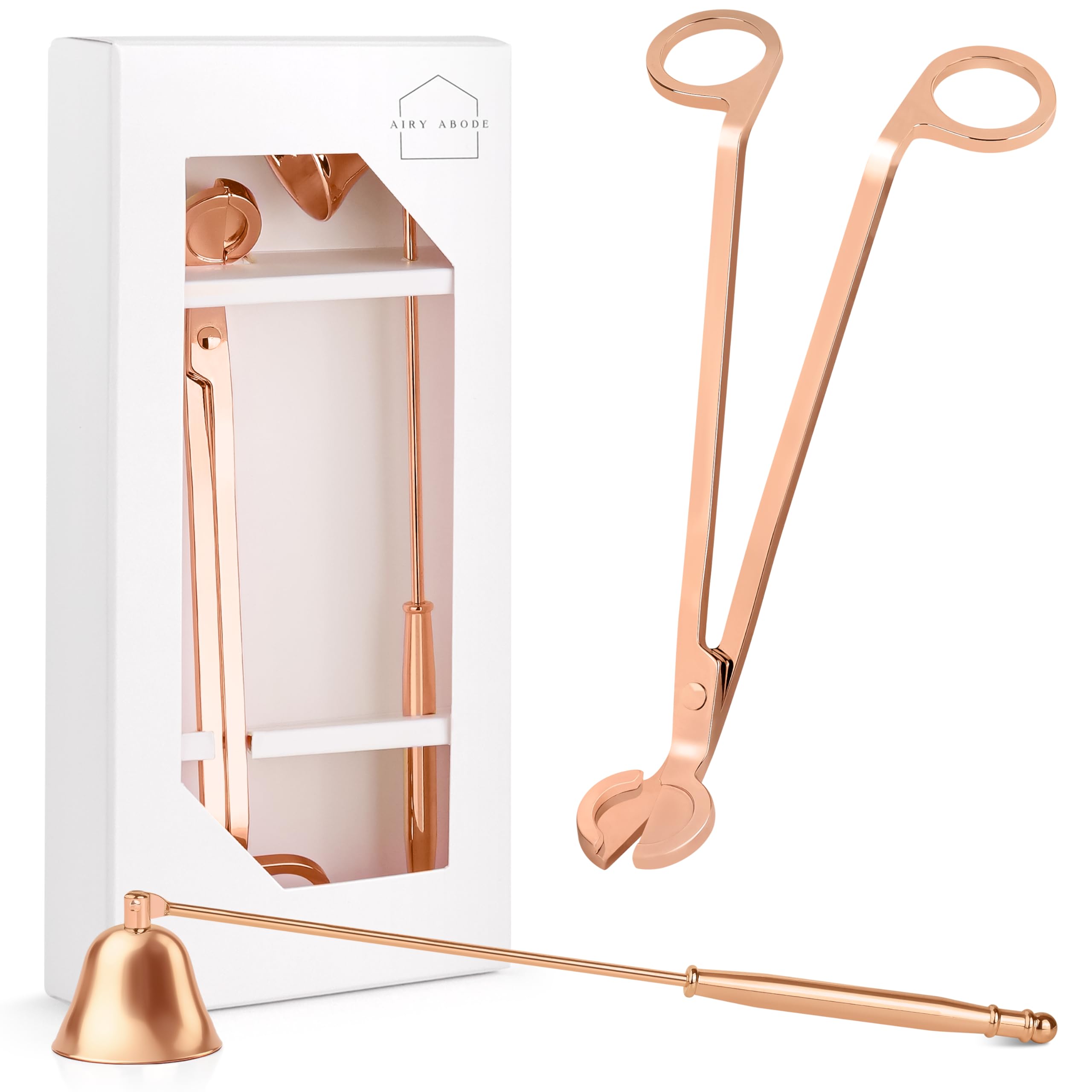 Éteignoir à bougie or rose pour une ambiance cocooning sans fumée