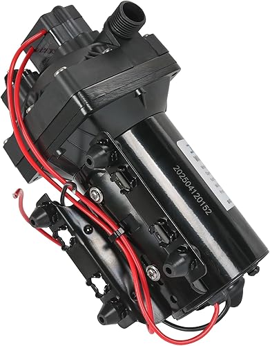 Miniatura 7 de Bomba de agua Revolution de 5.0 GPM 12V DC 55 PSI Revolution con interruptor de presión compatible con cámper, RV, ducha, rociador
