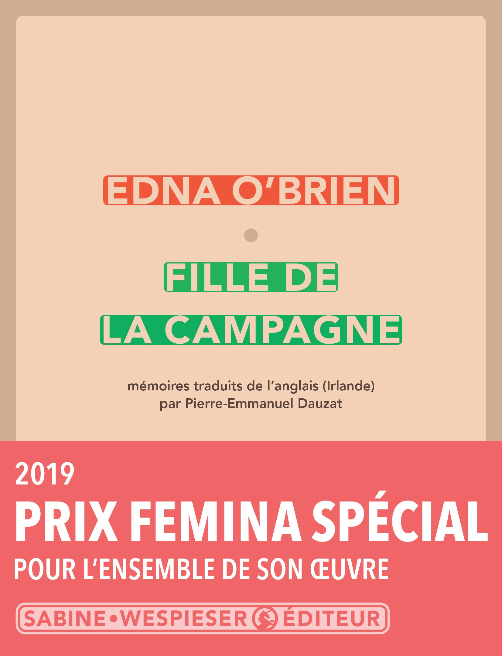 FILLE DE LA CAMPAGNE : MÉMOIRES O'BRIEN, EDNA