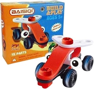 Joy & Learn Build & Play Car Construction Set, 19 Parts, Red