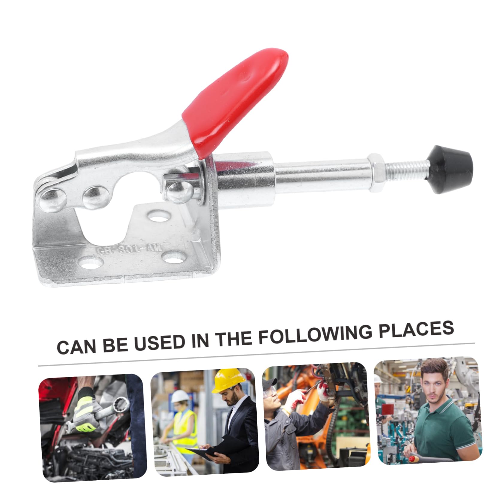 Lurrose Hand Tool Holder 4pcs Toggle Latch Clamps Small Compact for Welding Electronic Assembly