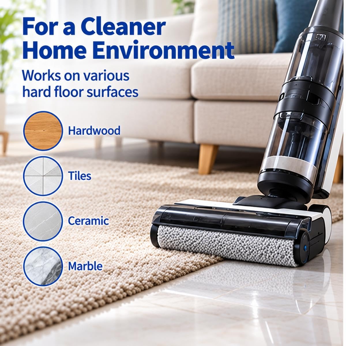 Kit de Rodillo y Filtro de Repuesto para Tineco Floor One S5 Combo