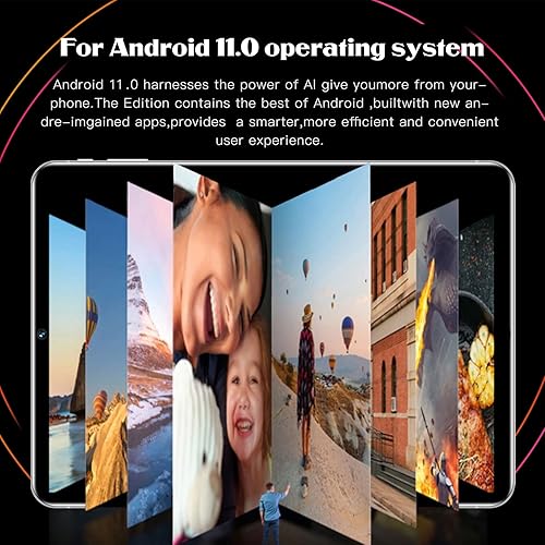 Miniatura 9 de Luqeeg Tablet de 10.1 pulgadas, tableta Android 11 Full HD (1080 x 1920), CPU de 10 núcleos, 4 GB +64 GB ROM, cámara de 8 MP+13 MP, batería de 8000