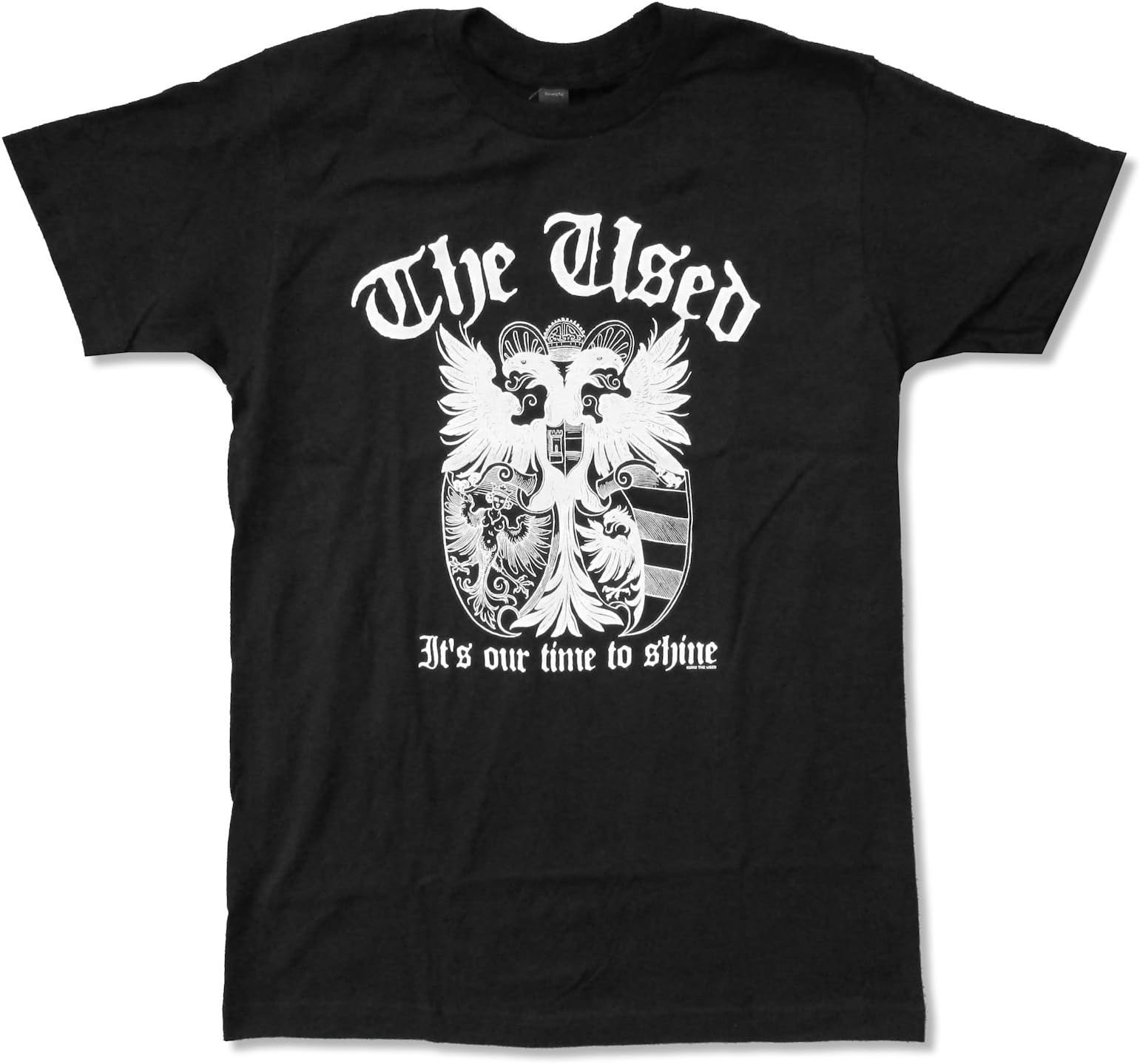 Adult The Used "Crest" It's Our Time To Shine Black T-Shirt (X-Large)