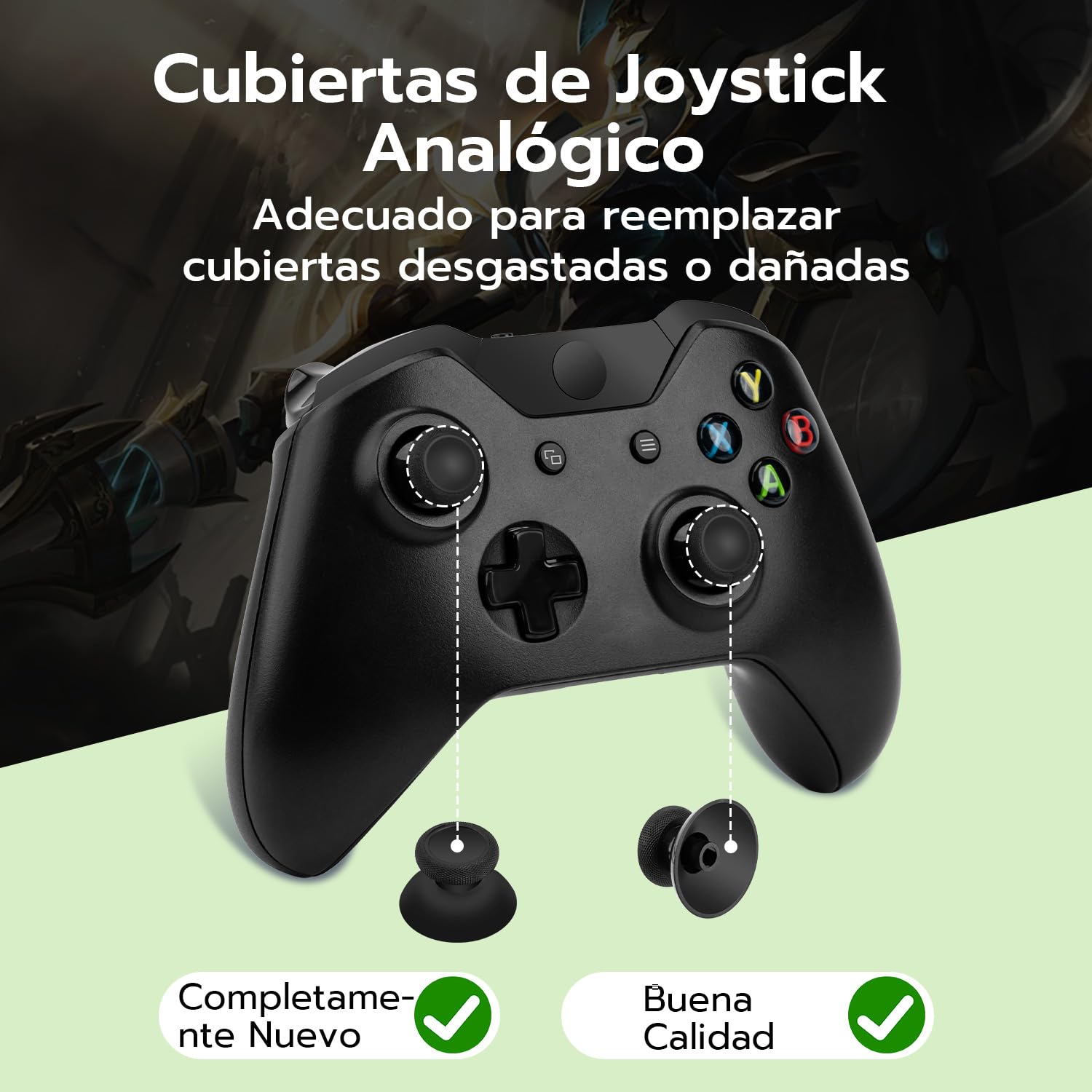 Mcbazel Hall Effect Analog Joystick Kit de Reparación de Repuesto para Mando Xbox Series X&S/One/One X/One S, con Thumbsticks de Repuesto y Kit de Reparación