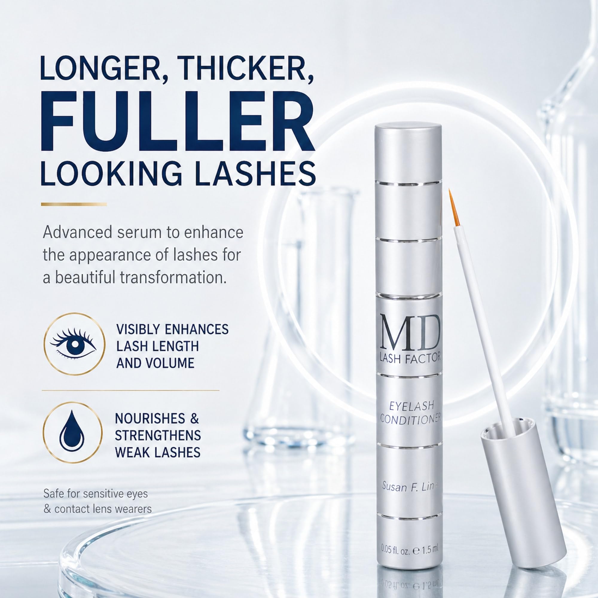 MD Lash Factor Eyelash Conditioner Serum - Trial Size 1.48ml