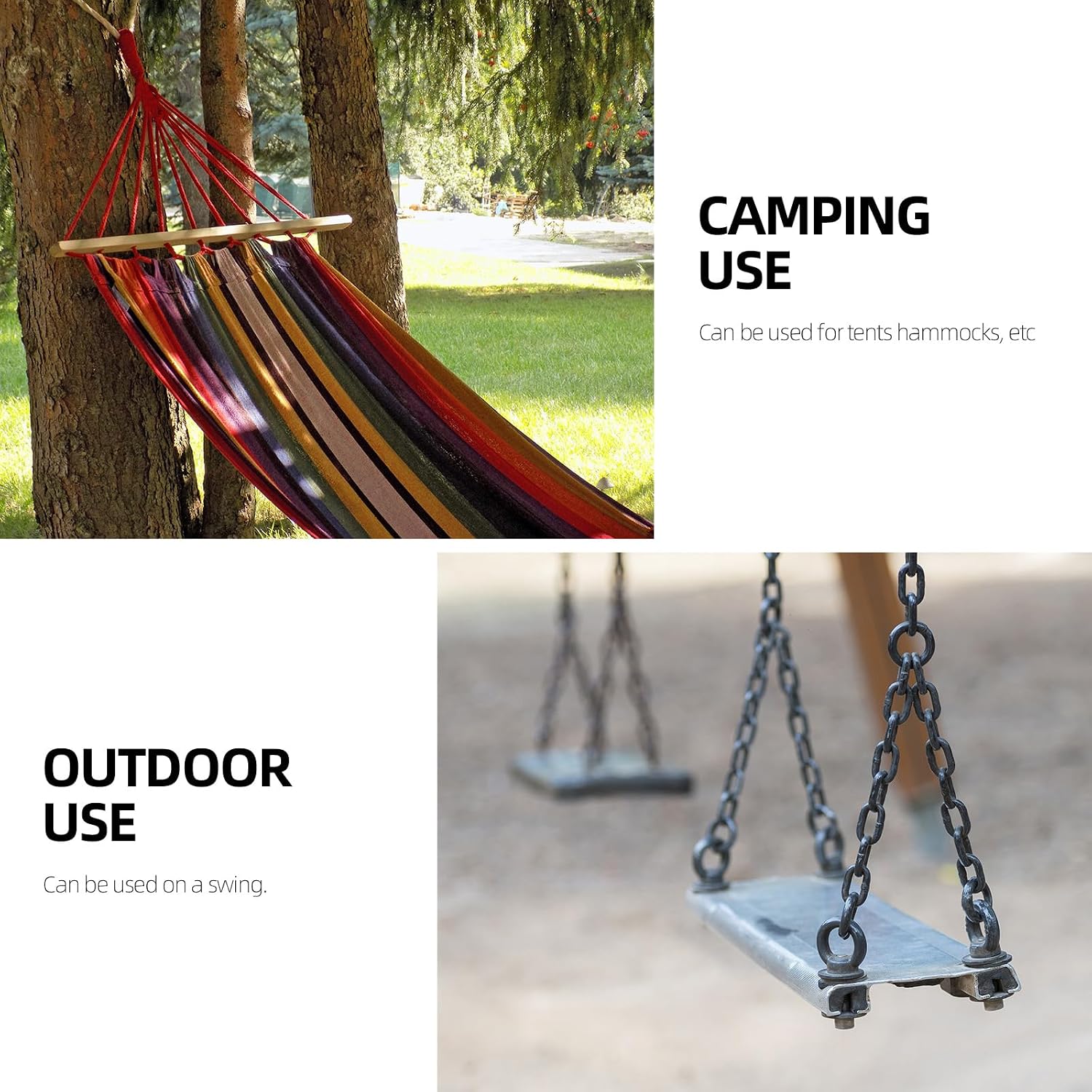 50PCS 1.57 inch Small Clip, 304 Stainless Steel Spring Snap Hook Clip for Outdoor, Swing and Travel