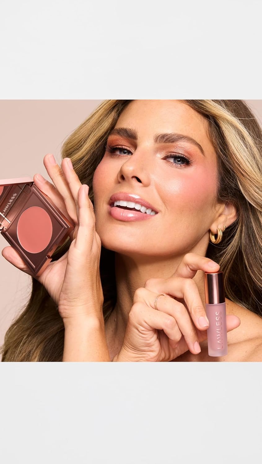 Your perfect lip-and-cheek pairing: Pinch My Cheeks Cream Blush in Angel + Forget The Filler Lip Plumping Gloss in Blushed Sand - Image 9