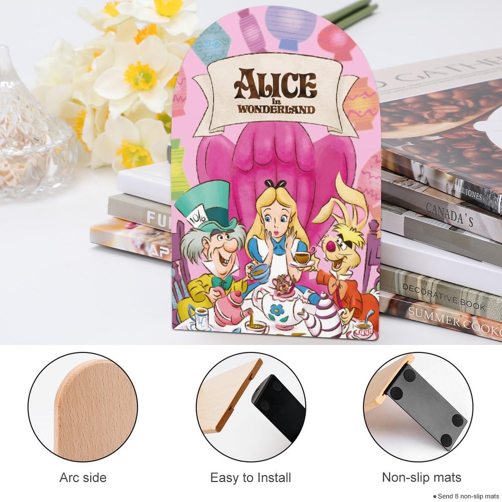 Amazon.co.jp: 不思議の国のアリス ブックエンド 本立て ブック