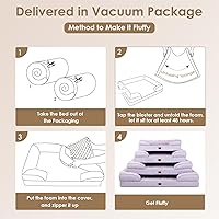 Vista 41 de EHEYCIGA - Cama ortopédica para perro grande, impermeable, de espuma viscoelástica y espuma tipo caja de huevos, bordes elevados, antideslizante