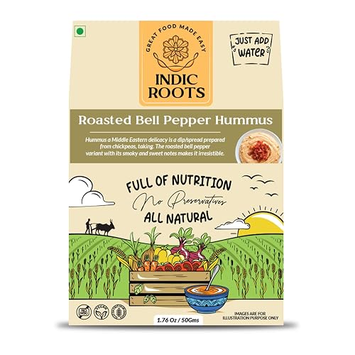 Indic Roots Bell Pepper Hummus Classic Flavor with a Twist