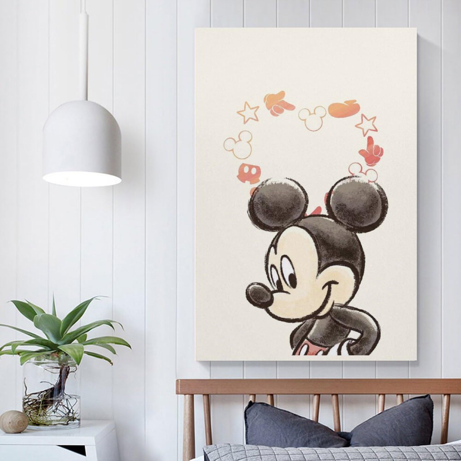 Amazon.co.jp: ミッキーマウス アートポスター 飾り絵 かわいい 