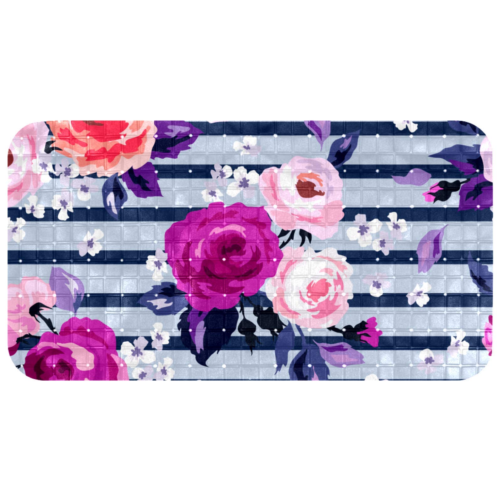 Tapis de bain respectueux de l'environnement Bennigiry floral
