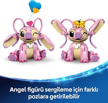 LEGO ǀ Disney Classic Angel 43257-9 Yaş ve Üzeri Çocuklar için Lilo ve Stiç Karakterlerini İçeren Yaratıcı Oyuncak Yapım Seti, Doğum Günü Hediyesi (784 Parça)