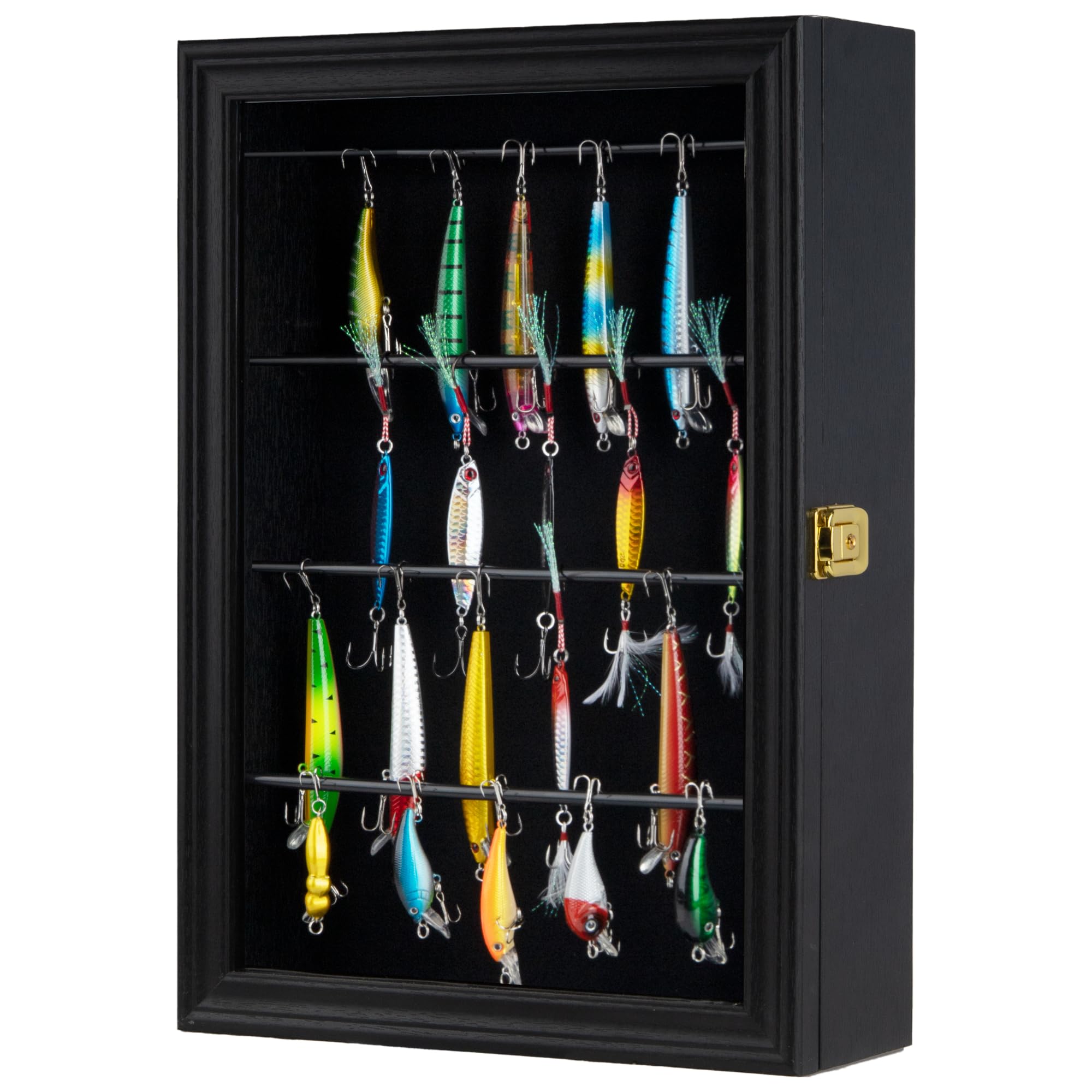 Amazon.co.jp: DisplayGifts フィッシングルアーディスプレイケース
