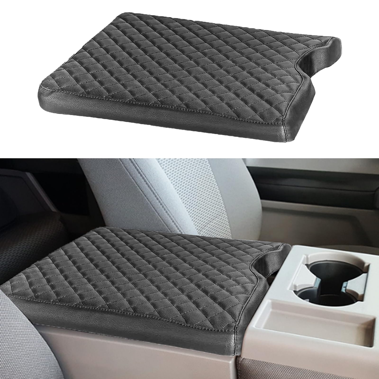 Bucket Seat Accessories Center Console Armrest Cover For Ford F150 F250 ...