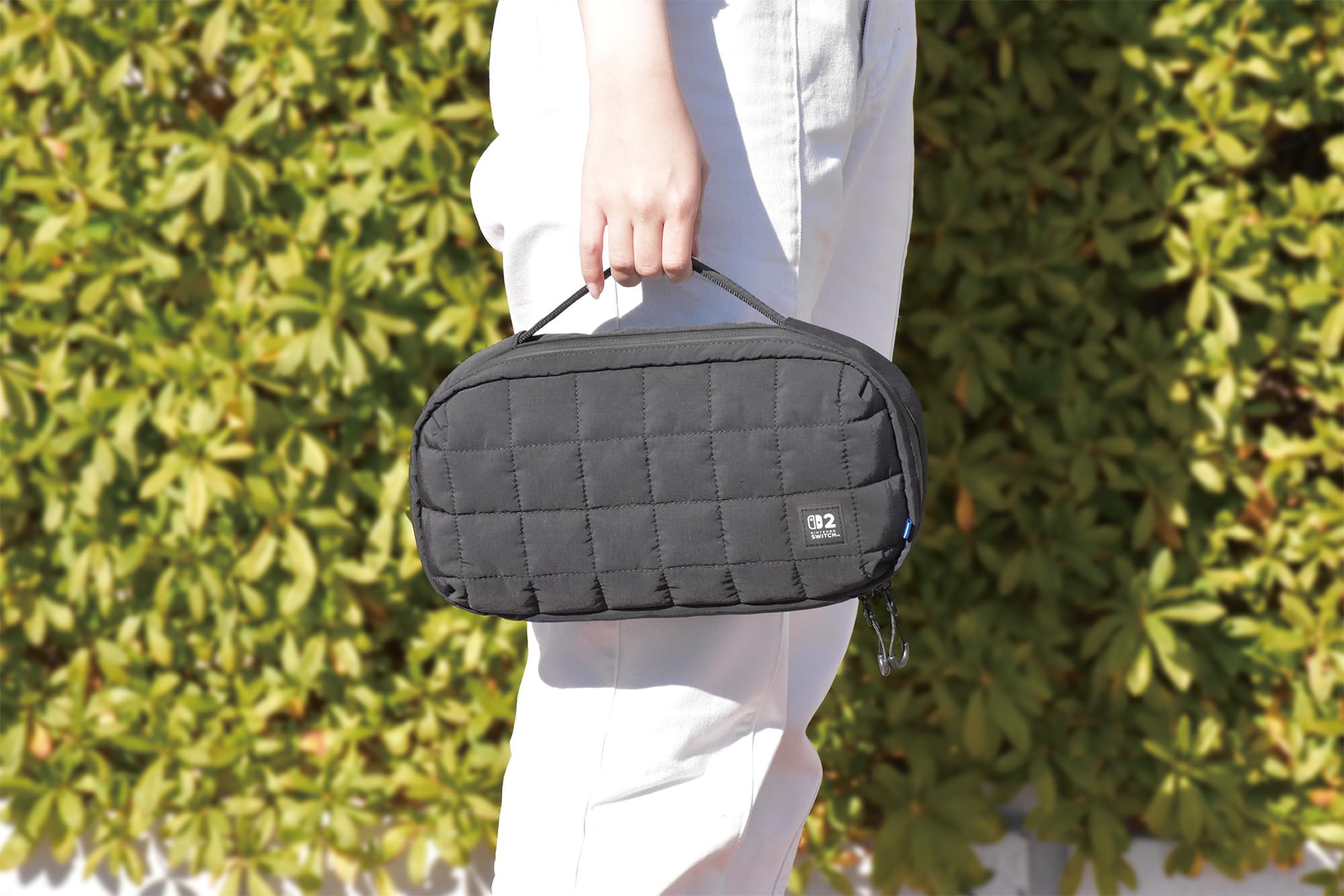 HORI Puff Pouch (Black) Carrying Pouch for Nintendo Switch 2 - Officially Licensed by Nintendo