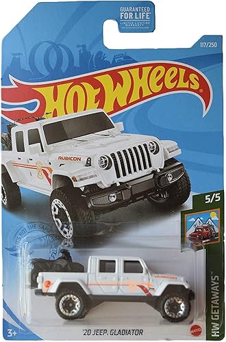 Miniatura 1 de Hot Wheels '20 Jeeps Gladiator, Blanco 117250 Escapadas 55