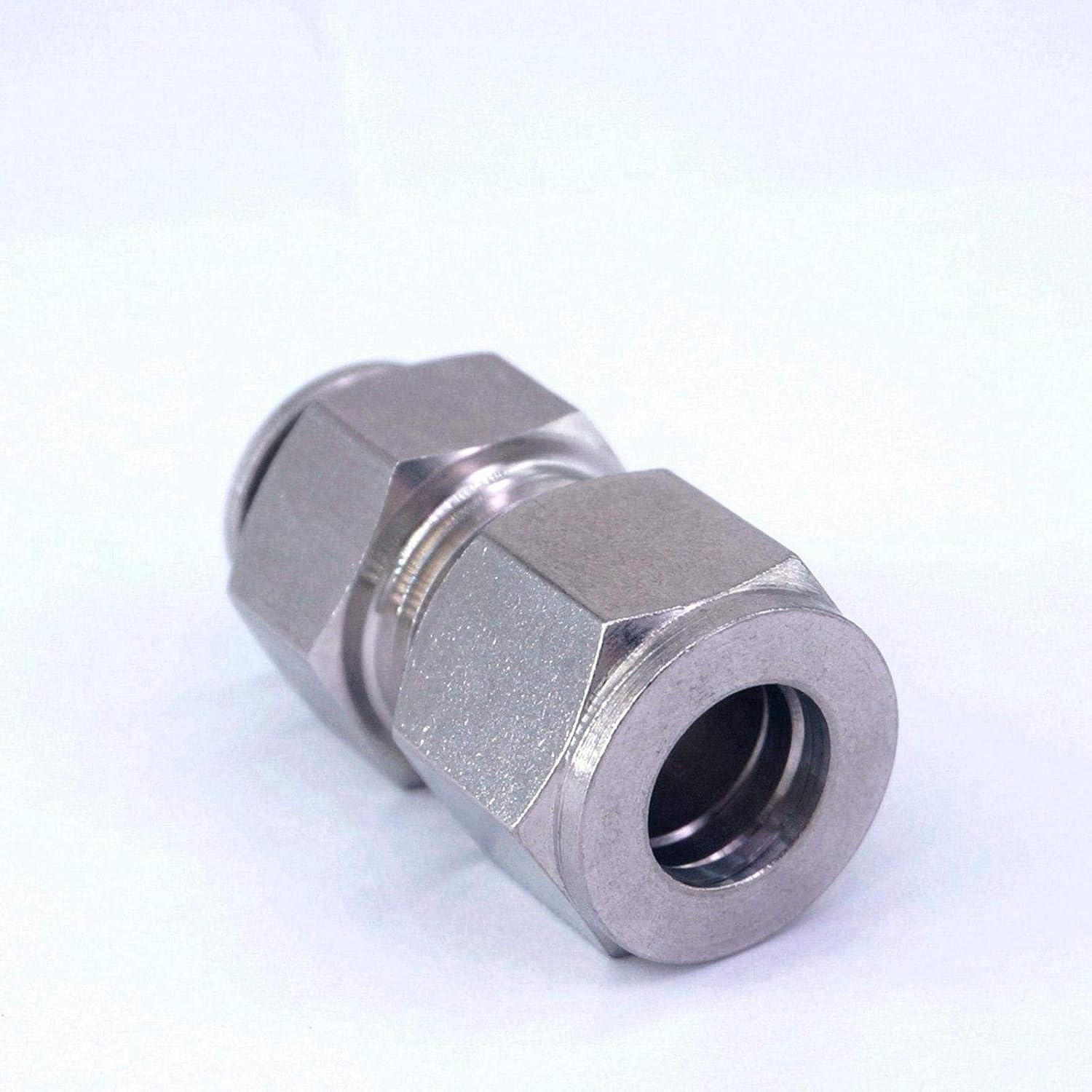 Fit Tube O.D 12mm Pneumatic 304 Stainless Steel Compression Push in Fitting Quick Connector Antioxidation